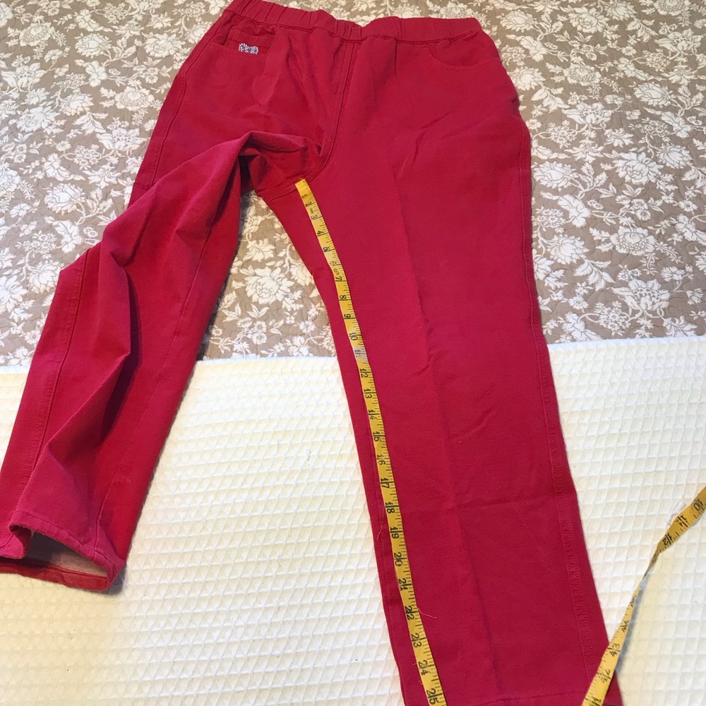 Quacker Factory Cherry Red Pants - Picture 4 of 5